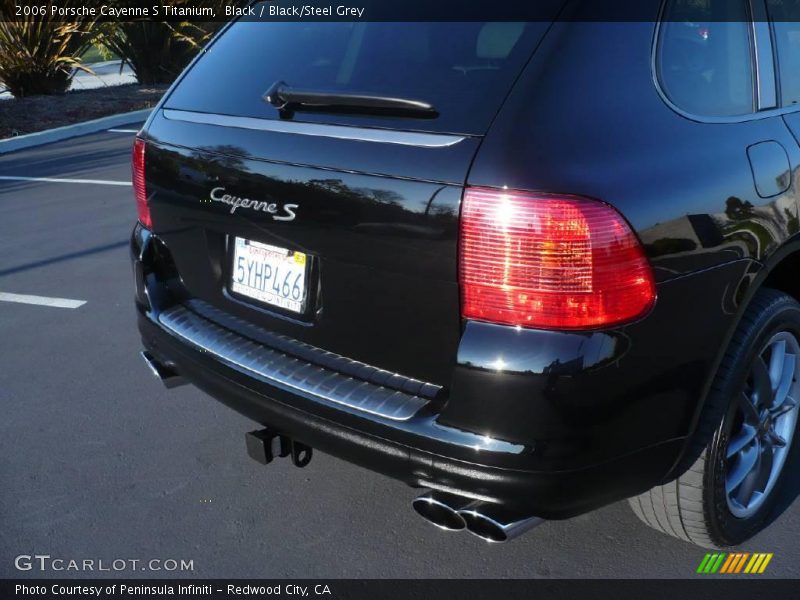 Black / Black/Steel Grey 2006 Porsche Cayenne S Titanium