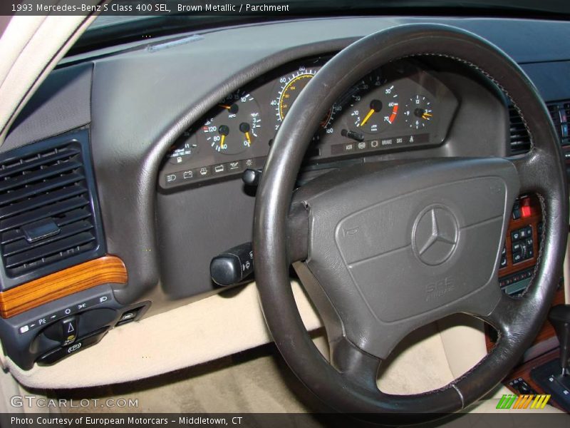 Brown Metallic / Parchment 1993 Mercedes-Benz S Class 400 SEL