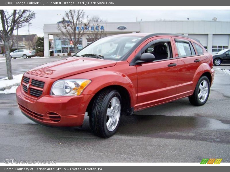 Sunburst Orange Pearl / Dark Slate Gray 2008 Dodge Caliber SE