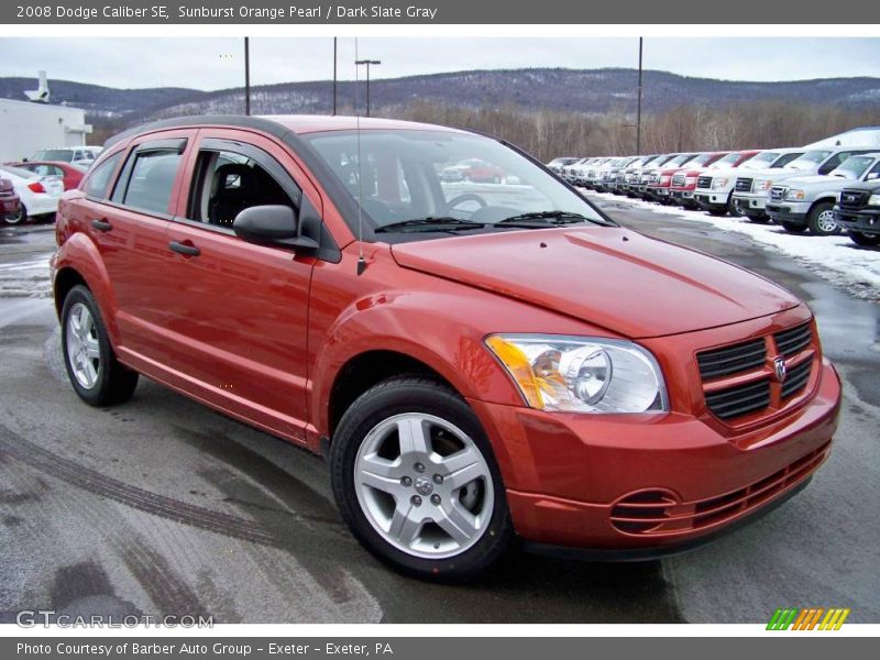 Sunburst Orange Pearl / Dark Slate Gray 2008 Dodge Caliber SE