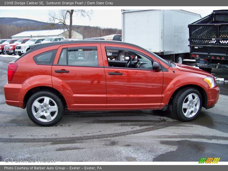 Sunburst Orange Pearl / Dark Slate Gray 2008 Dodge Caliber SE