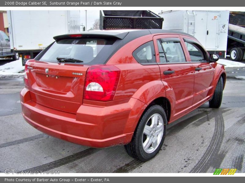 Sunburst Orange Pearl / Dark Slate Gray 2008 Dodge Caliber SE