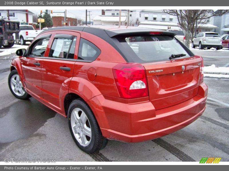 Sunburst Orange Pearl / Dark Slate Gray 2008 Dodge Caliber SE