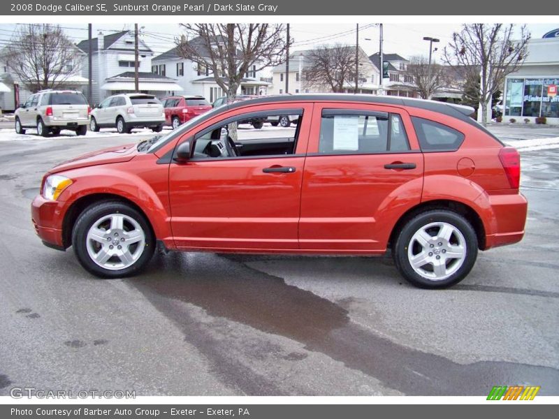 Sunburst Orange Pearl / Dark Slate Gray 2008 Dodge Caliber SE