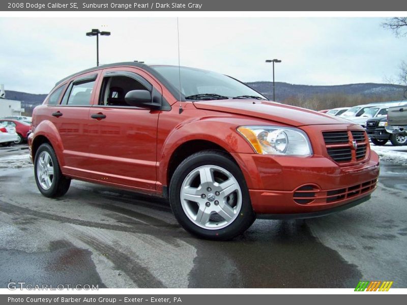 Sunburst Orange Pearl / Dark Slate Gray 2008 Dodge Caliber SE