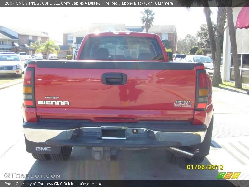 Fire Red / Ebony Black/Light Cashmere 2007 GMC Sierra 3500HD SLE Crew Cab 4x4 Dually
