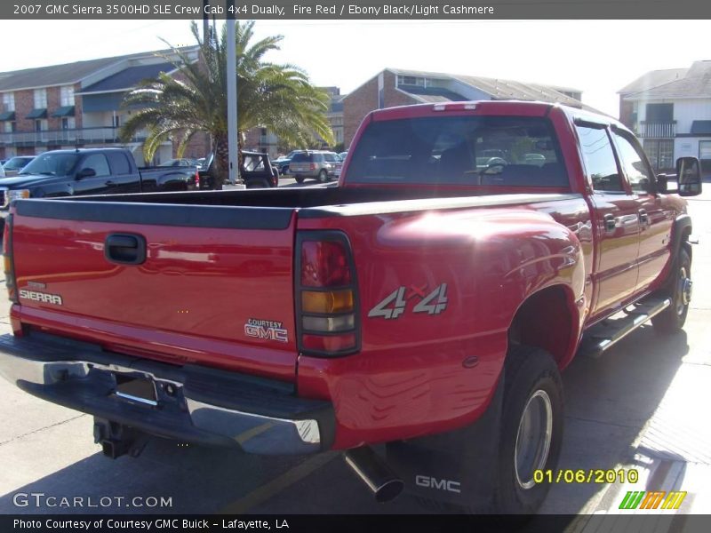 Fire Red / Ebony Black/Light Cashmere 2007 GMC Sierra 3500HD SLE Crew Cab 4x4 Dually