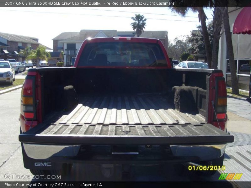 Fire Red / Ebony Black/Light Cashmere 2007 GMC Sierra 3500HD SLE Crew Cab 4x4 Dually