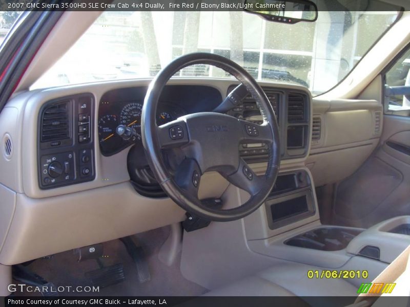 Fire Red / Ebony Black/Light Cashmere 2007 GMC Sierra 3500HD SLE Crew Cab 4x4 Dually