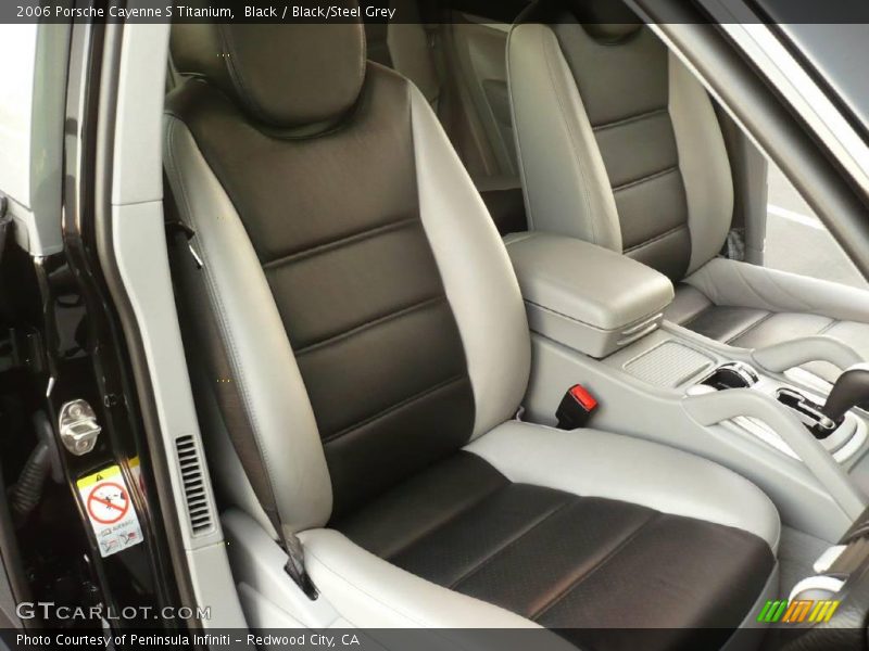 Black / Black/Steel Grey 2006 Porsche Cayenne S Titanium