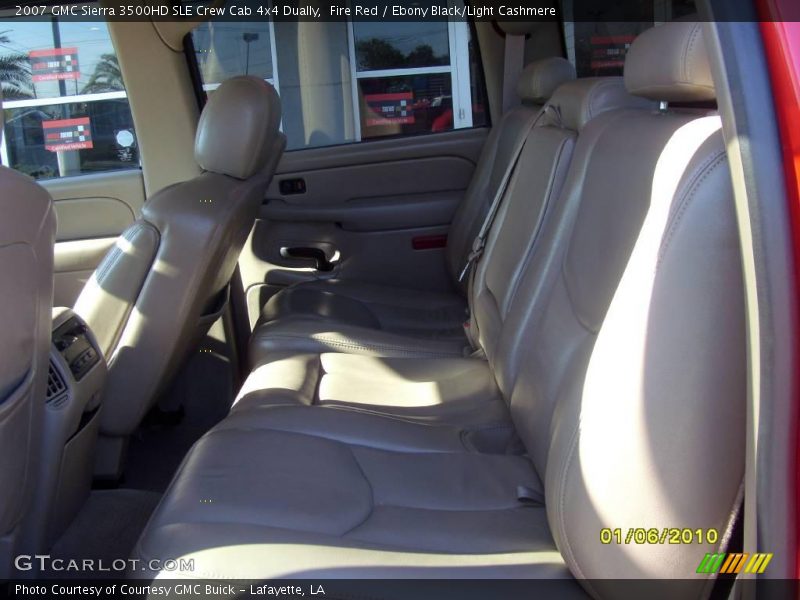 Fire Red / Ebony Black/Light Cashmere 2007 GMC Sierra 3500HD SLE Crew Cab 4x4 Dually