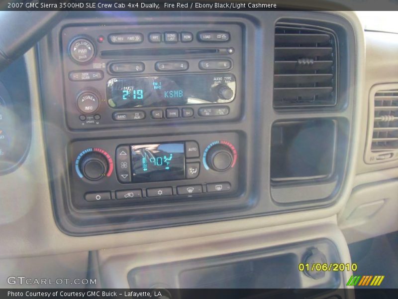 Fire Red / Ebony Black/Light Cashmere 2007 GMC Sierra 3500HD SLE Crew Cab 4x4 Dually