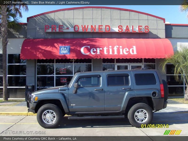 Slate Blue Metallic / Light Cashmere/Ebony 2007 Hummer H3