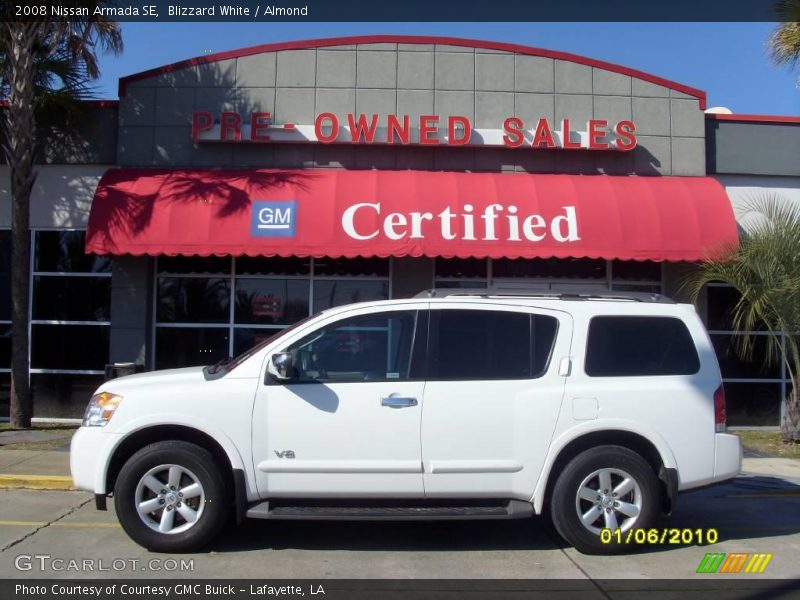Blizzard White / Almond 2008 Nissan Armada SE