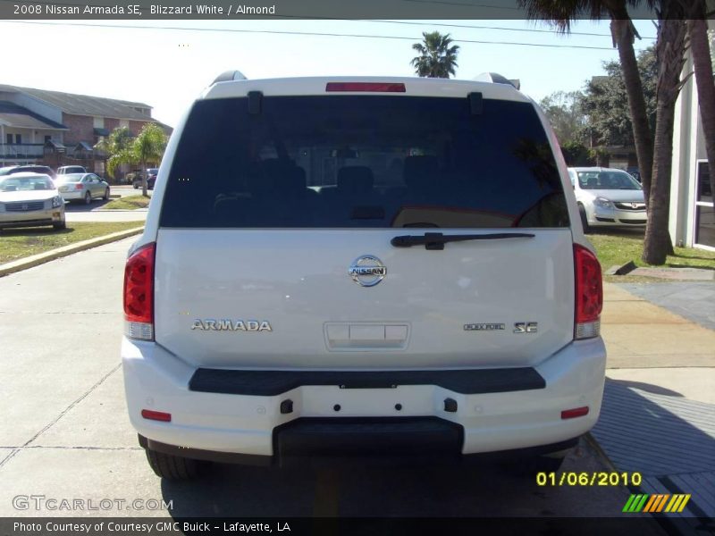 Blizzard White / Almond 2008 Nissan Armada SE