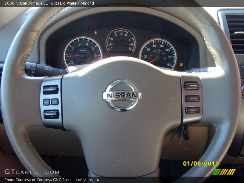 Blizzard White / Almond 2008 Nissan Armada SE