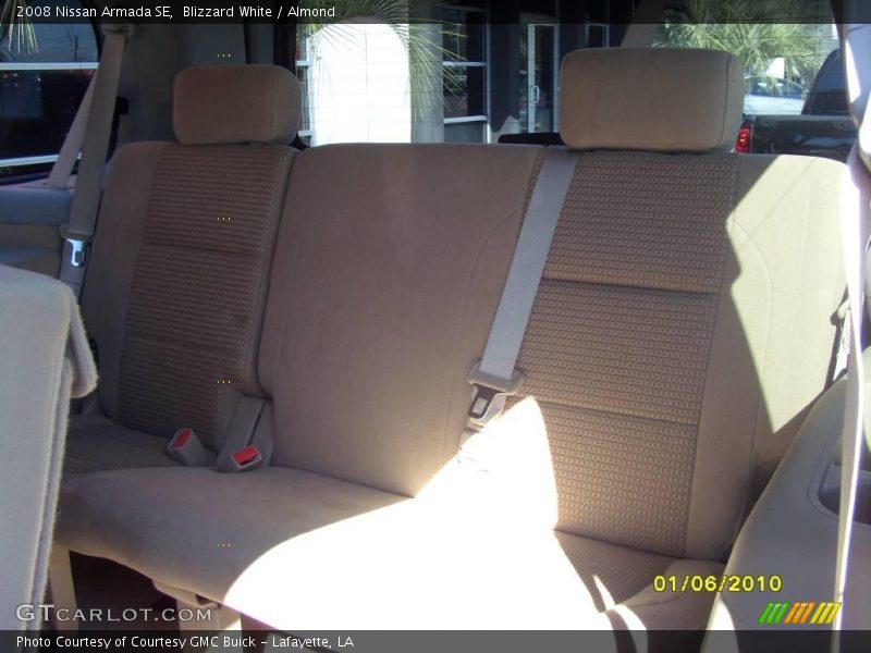 Blizzard White / Almond 2008 Nissan Armada SE