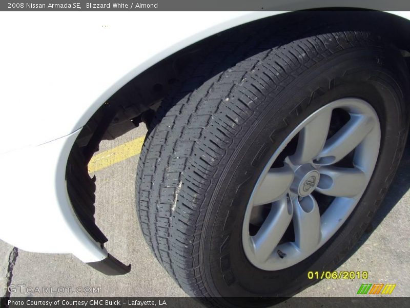 Blizzard White / Almond 2008 Nissan Armada SE