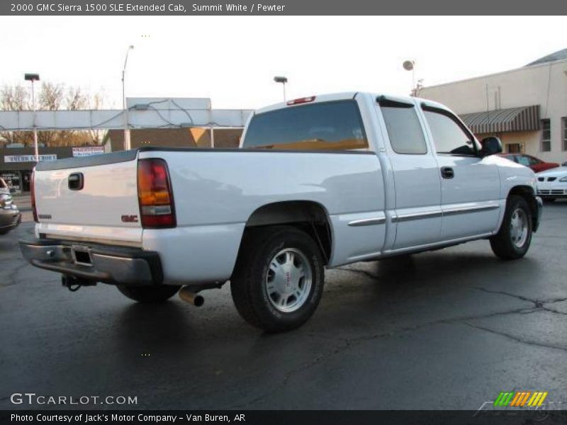 Summit White / Pewter 2000 GMC Sierra 1500 SLE Extended Cab