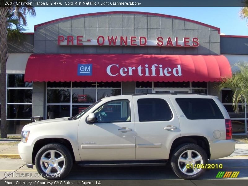 Gold Mist Metallic / Light Cashmere/Ebony 2007 Chevrolet Tahoe LTZ 4x4