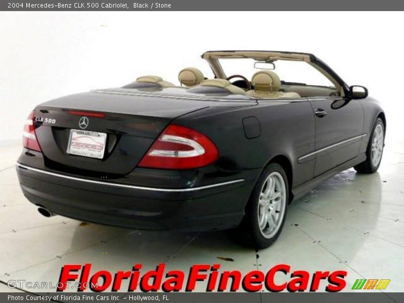 Black / Stone 2004 Mercedes-Benz CLK 500 Cabriolet