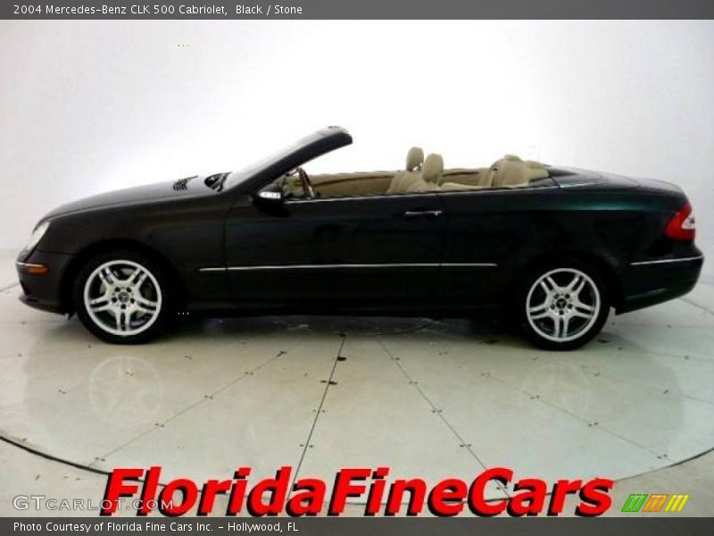 Black / Stone 2004 Mercedes-Benz CLK 500 Cabriolet