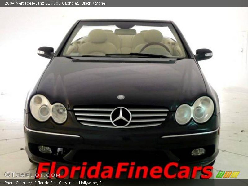 Black / Stone 2004 Mercedes-Benz CLK 500 Cabriolet