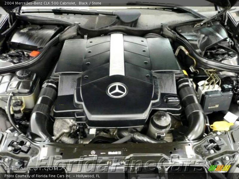 Black / Stone 2004 Mercedes-Benz CLK 500 Cabriolet
