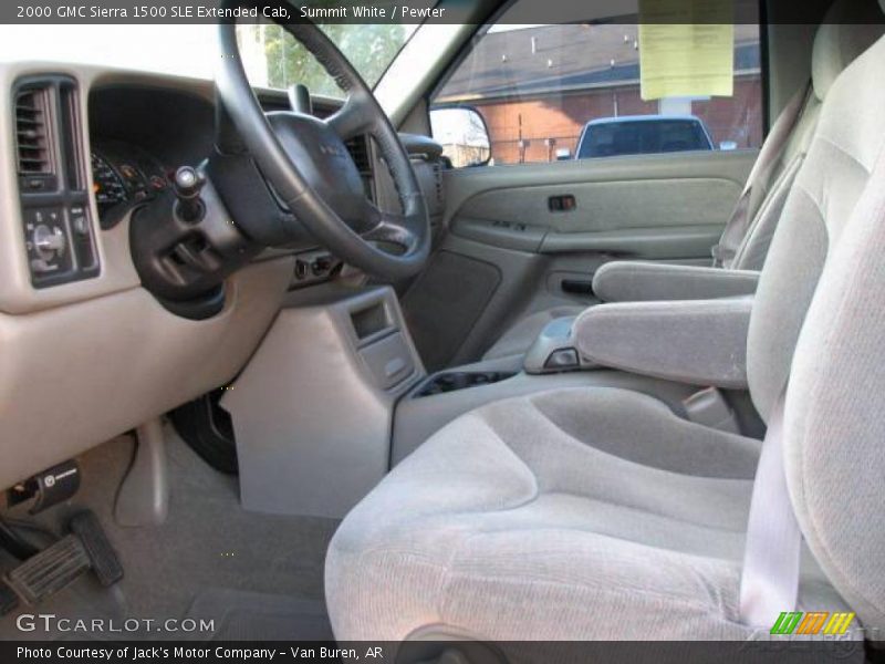Summit White / Pewter 2000 GMC Sierra 1500 SLE Extended Cab