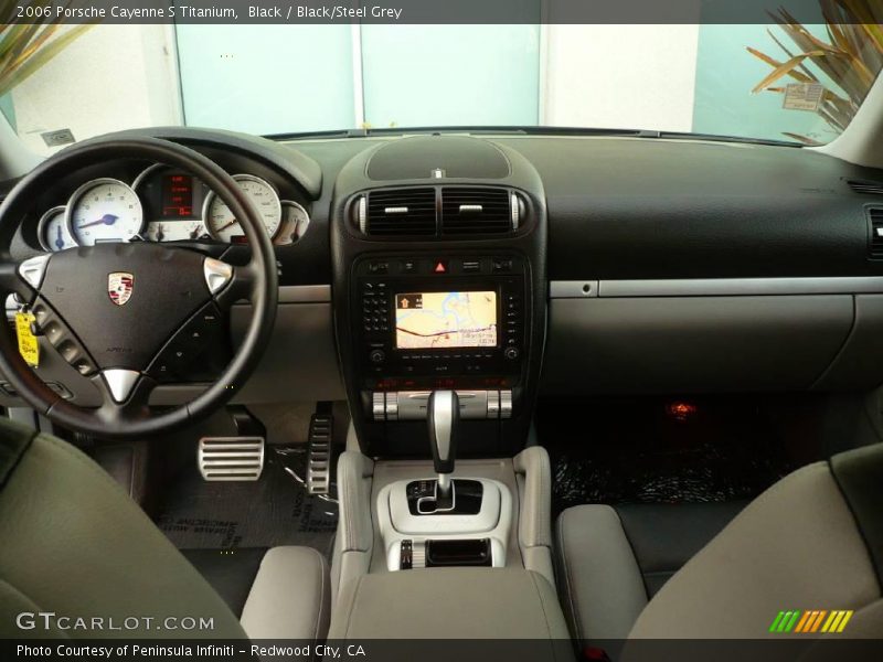 Black / Black/Steel Grey 2006 Porsche Cayenne S Titanium