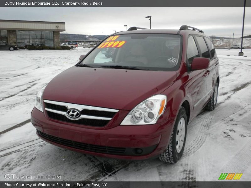 Cranberry Red / Beige 2008 Hyundai Entourage GLS