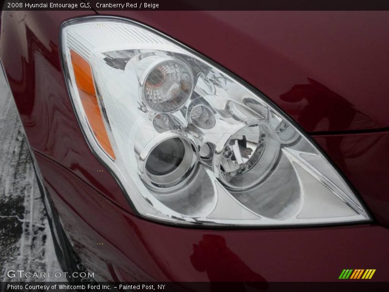 Cranberry Red / Beige 2008 Hyundai Entourage GLS