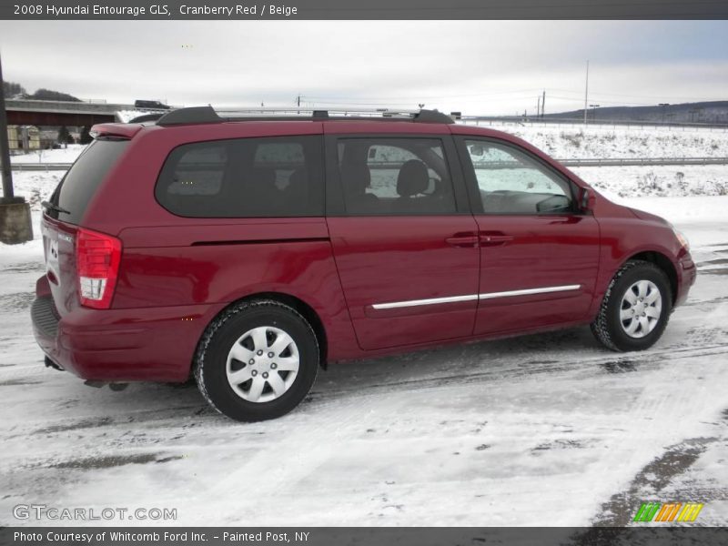 Cranberry Red / Beige 2008 Hyundai Entourage GLS