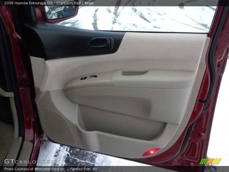 Cranberry Red / Beige 2008 Hyundai Entourage GLS