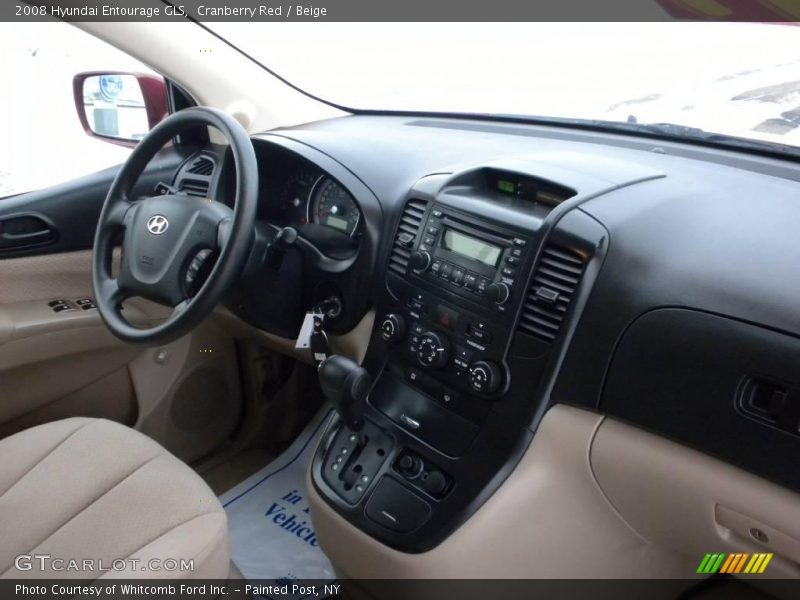 Cranberry Red / Beige 2008 Hyundai Entourage GLS