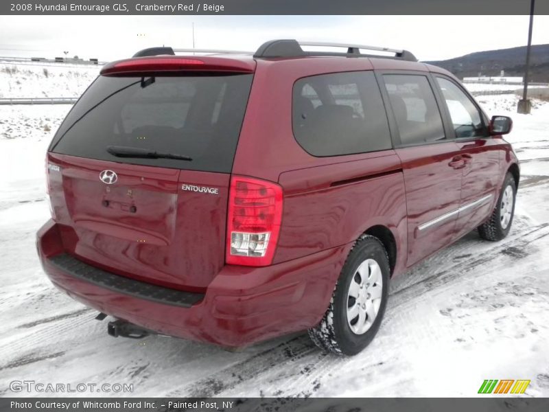 Cranberry Red / Beige 2008 Hyundai Entourage GLS