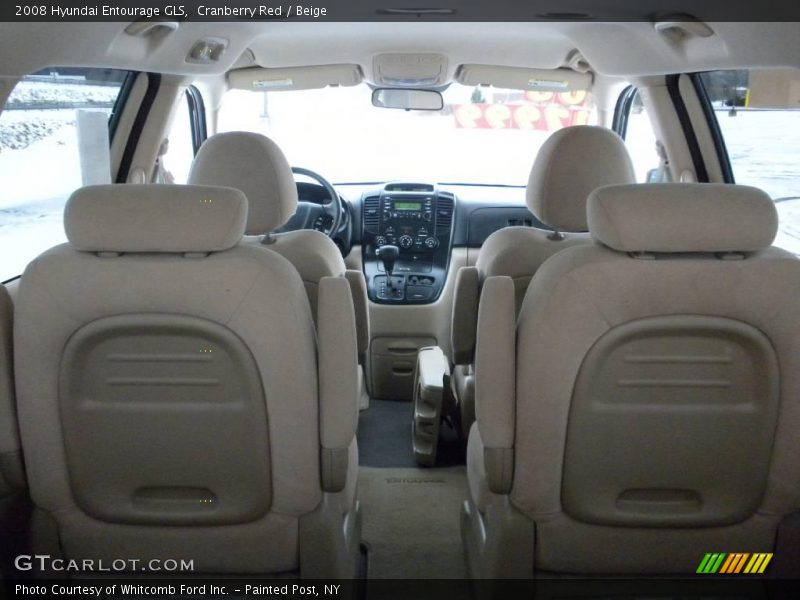 Cranberry Red / Beige 2008 Hyundai Entourage GLS