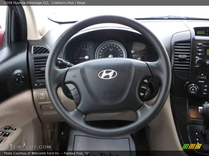 Cranberry Red / Beige 2008 Hyundai Entourage GLS