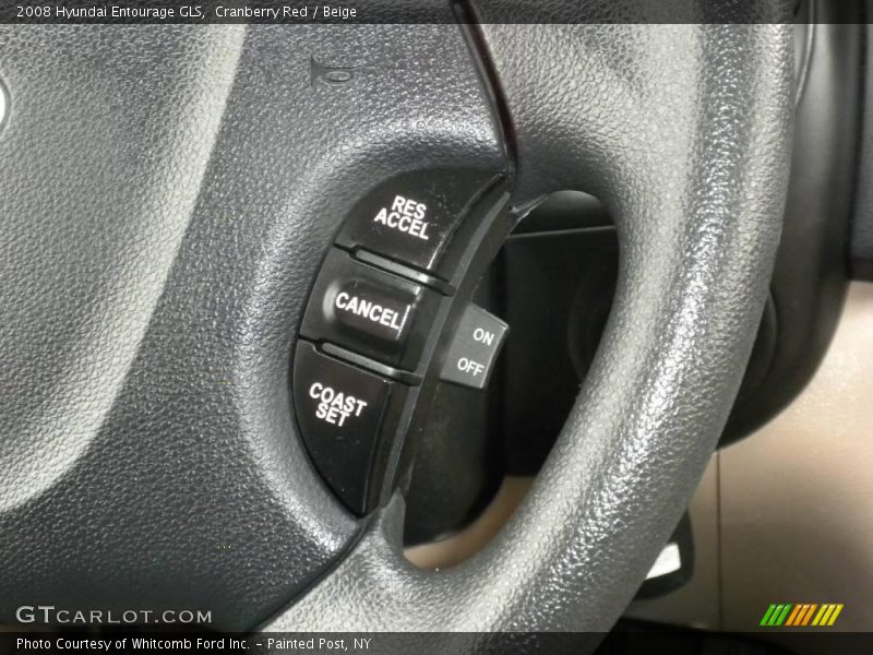 Cranberry Red / Beige 2008 Hyundai Entourage GLS