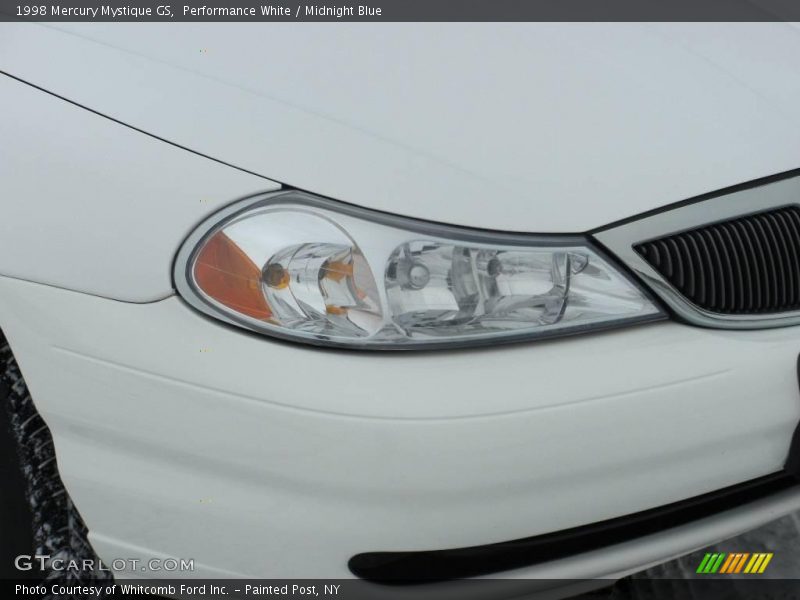 Performance White / Midnight Blue 1998 Mercury Mystique GS