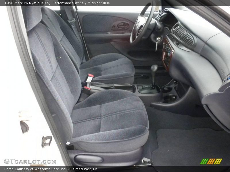 Performance White / Midnight Blue 1998 Mercury Mystique GS