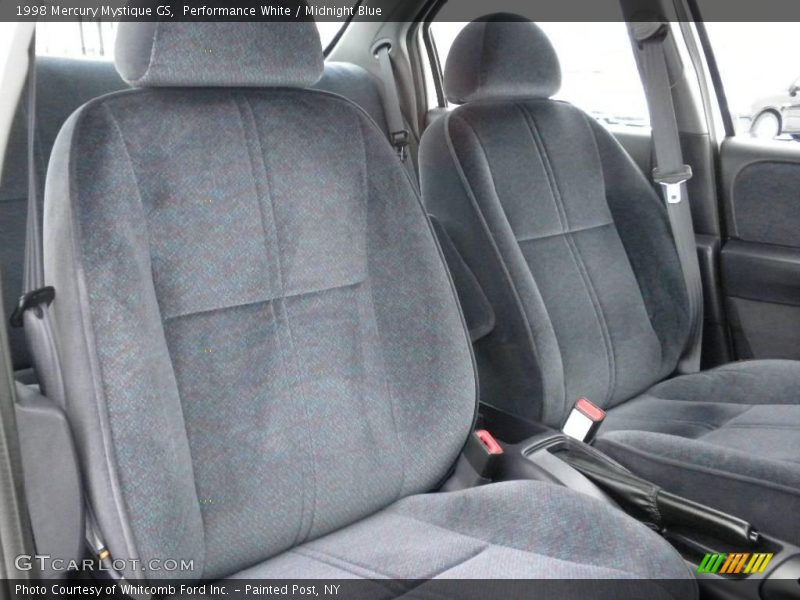 Performance White / Midnight Blue 1998 Mercury Mystique GS