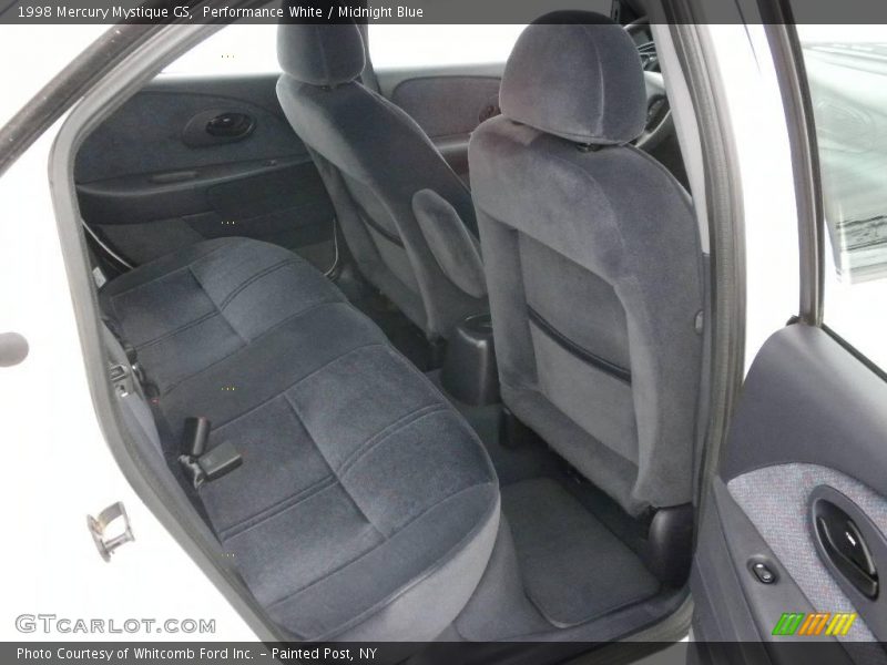Performance White / Midnight Blue 1998 Mercury Mystique GS
