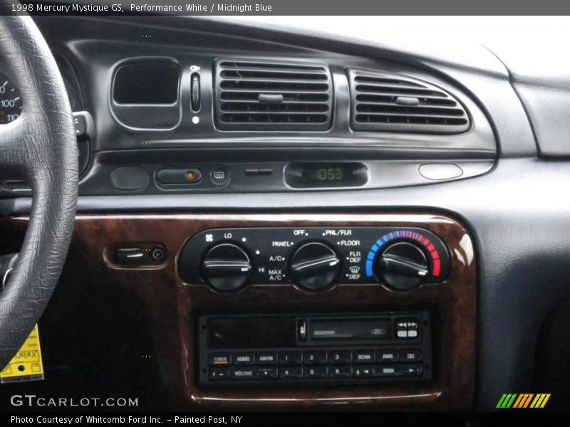 Performance White / Midnight Blue 1998 Mercury Mystique GS