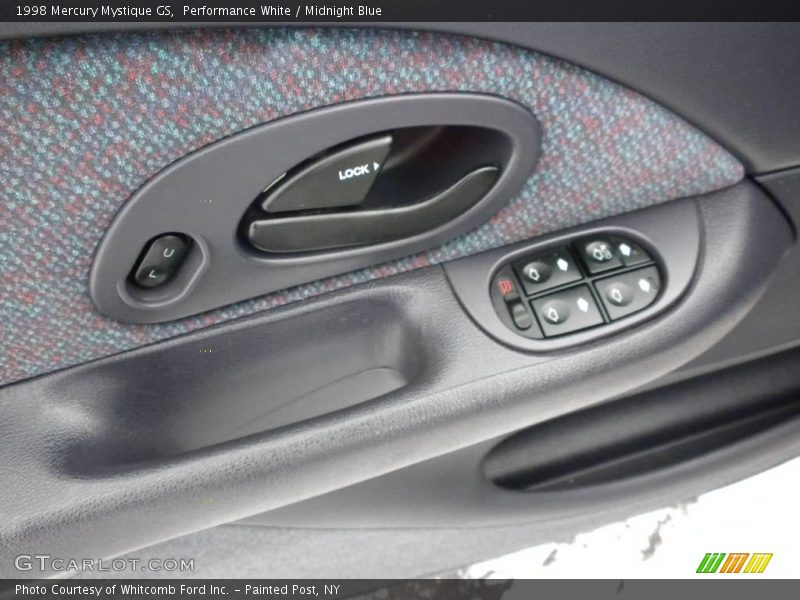 Performance White / Midnight Blue 1998 Mercury Mystique GS