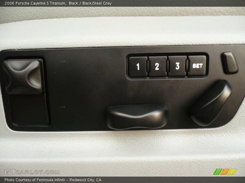 Black / Black/Steel Grey 2006 Porsche Cayenne S Titanium