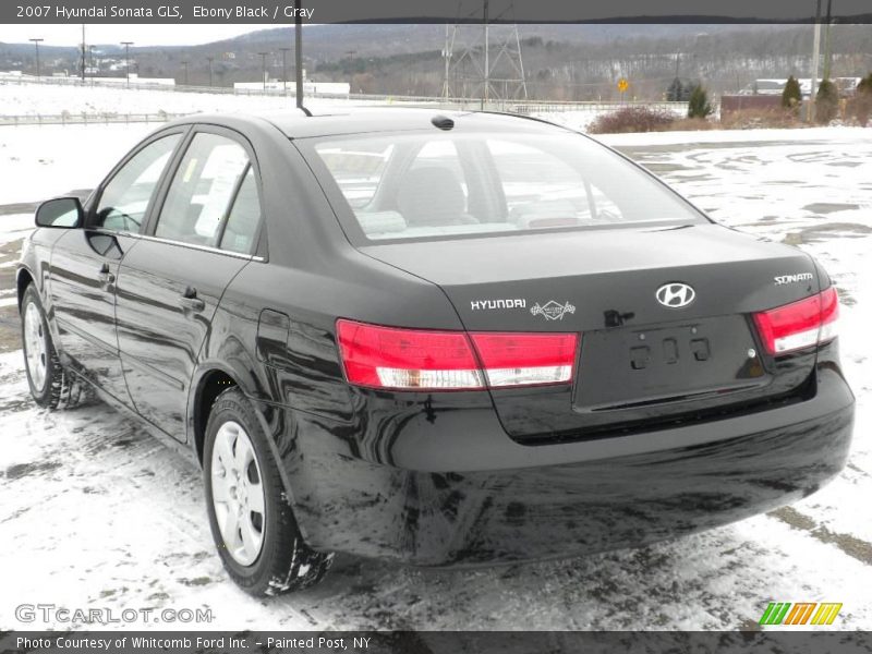 Ebony Black / Gray 2007 Hyundai Sonata GLS