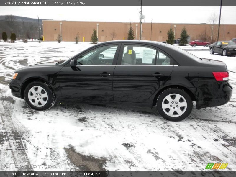 Ebony Black / Gray 2007 Hyundai Sonata GLS