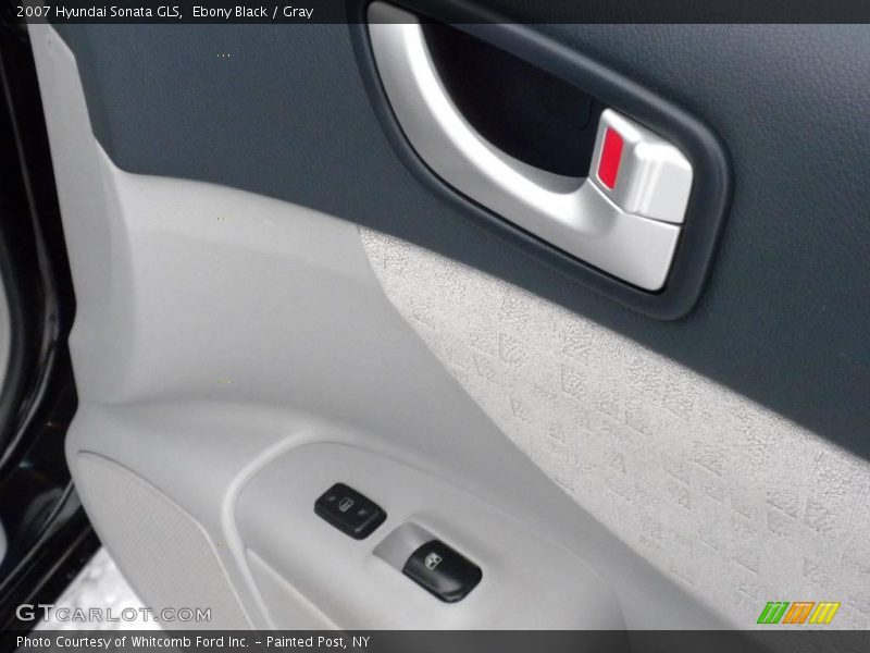 Ebony Black / Gray 2007 Hyundai Sonata GLS