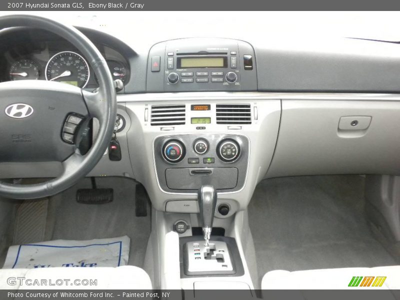 Ebony Black / Gray 2007 Hyundai Sonata GLS